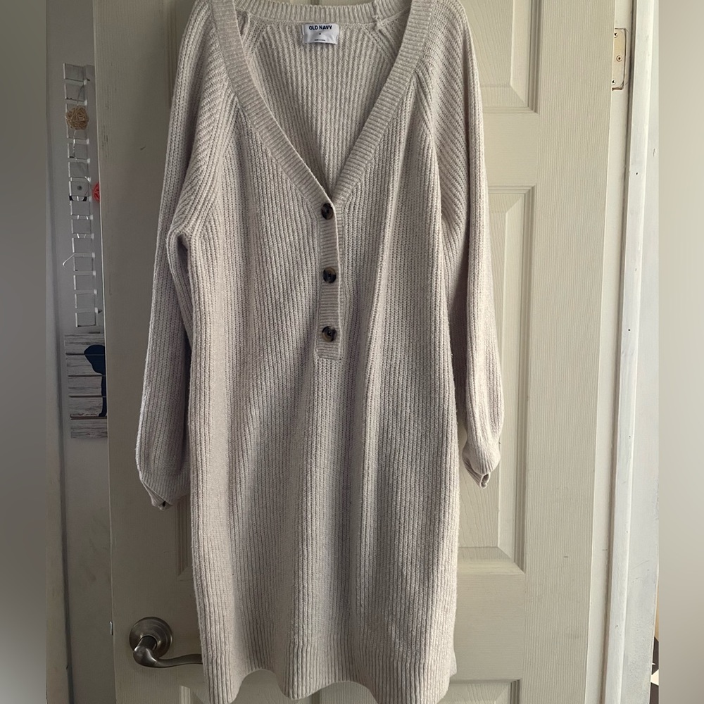 Oatmeal sweater dress